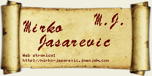 Mirko Jašarević vizit kartica